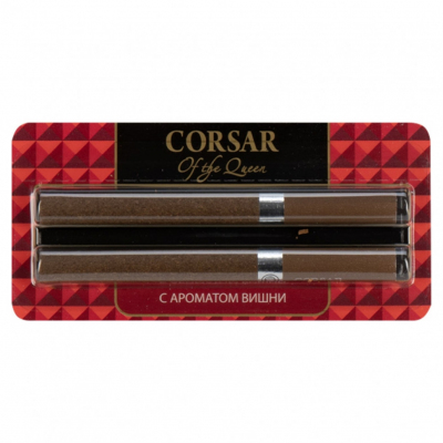 Сигариллы CORSAR 84мм, блистер 2шт (Спелая вишня)
