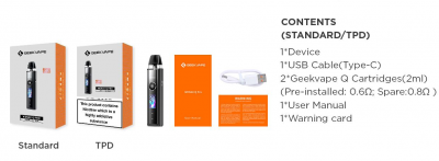 Geek Vape Wenax Q PRO 1200mAh KIT (Starlight Grey)
